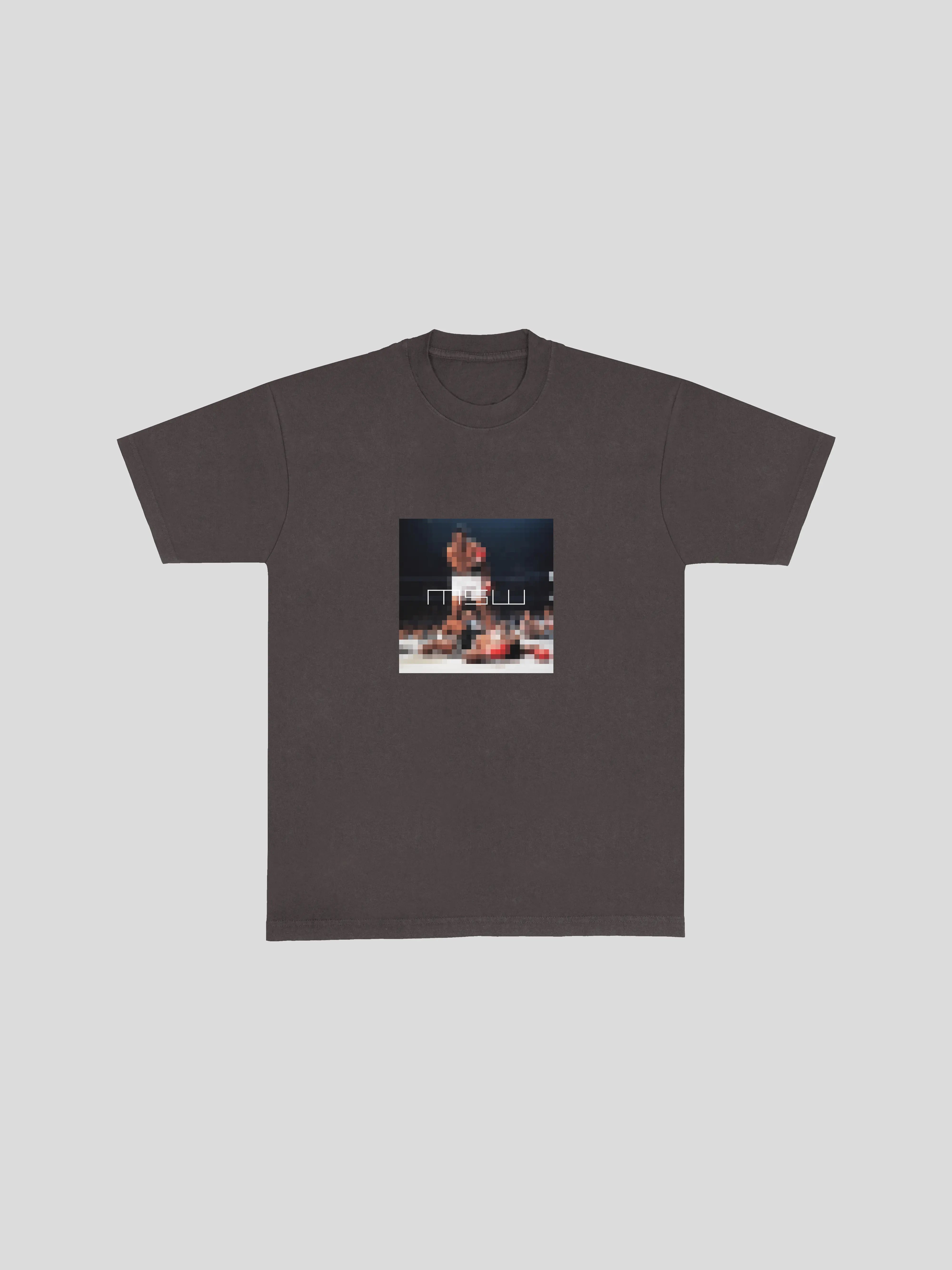 Muhammed Ali T-Shirt – Dirt (Front) — muslim street wear, msw (islamic, modest, unisex, y2k)