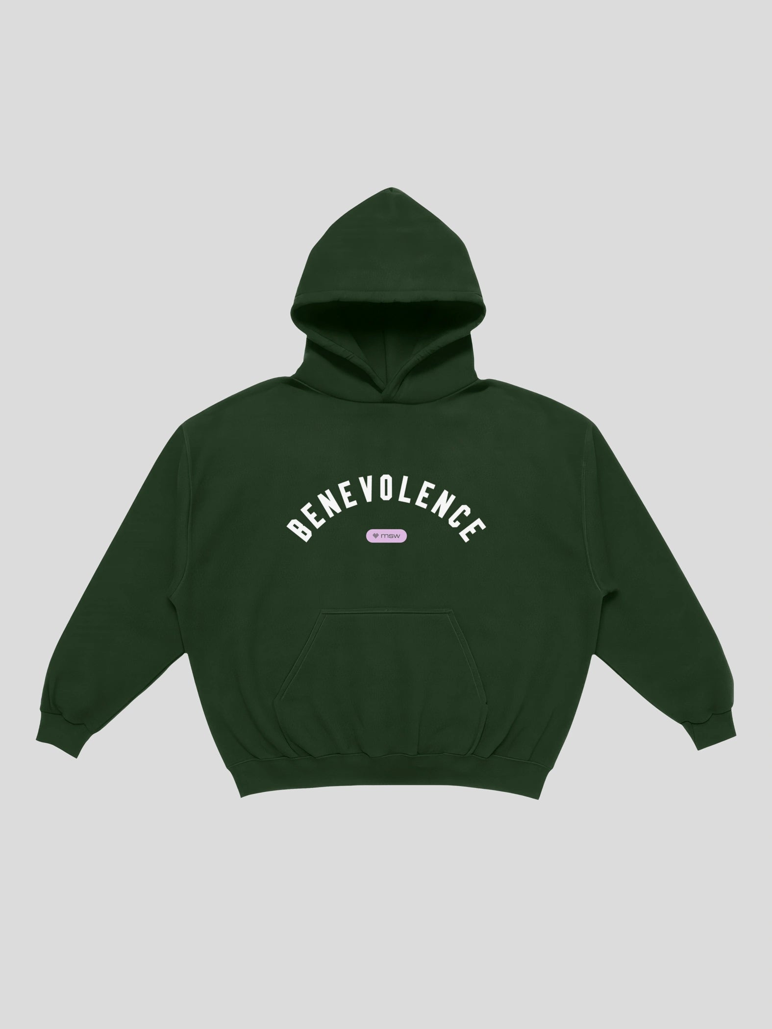 msw Benevolence College Boxy Hoodie – Nori — muslim street wear, msw (islamic, modest, unisex, y2k)