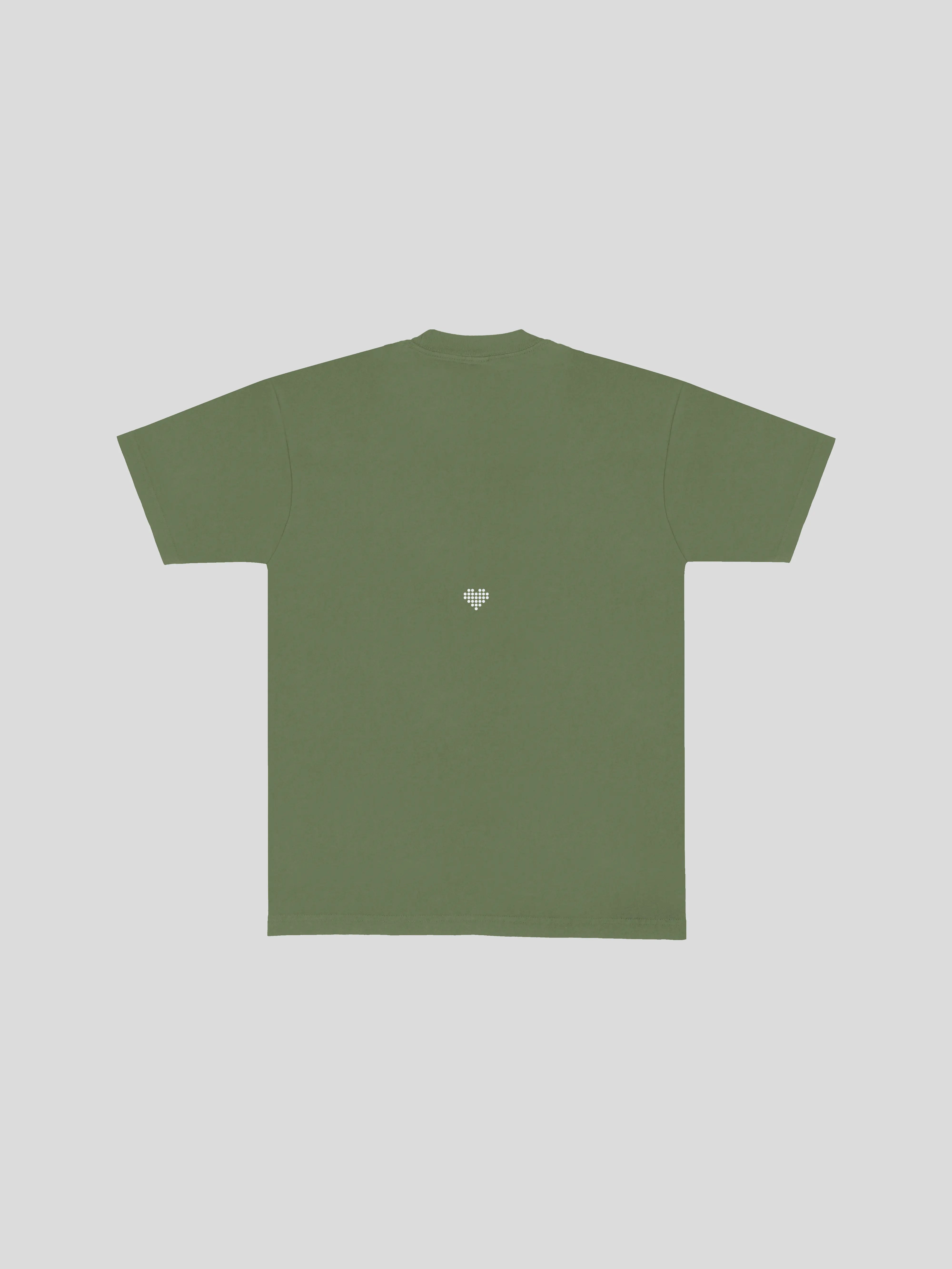 Device T-Shirt – Olive (Back) — muslim street wear, msw (islamic, modest, unisex, y2k)