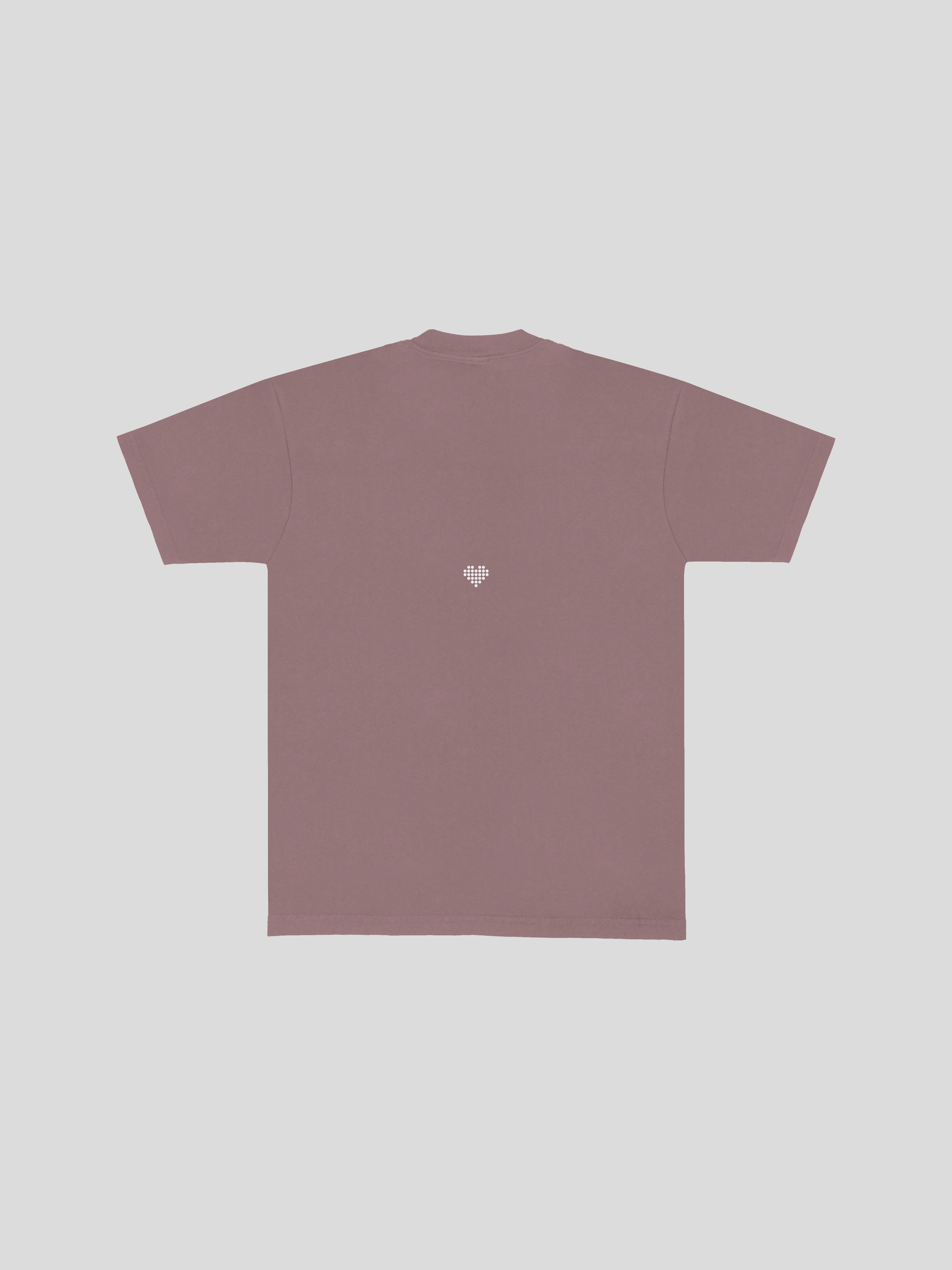 Dunya Script T-Shirt – Blush (Back) — muslim street wear, msw (islamic, modest, unisex, y2k)