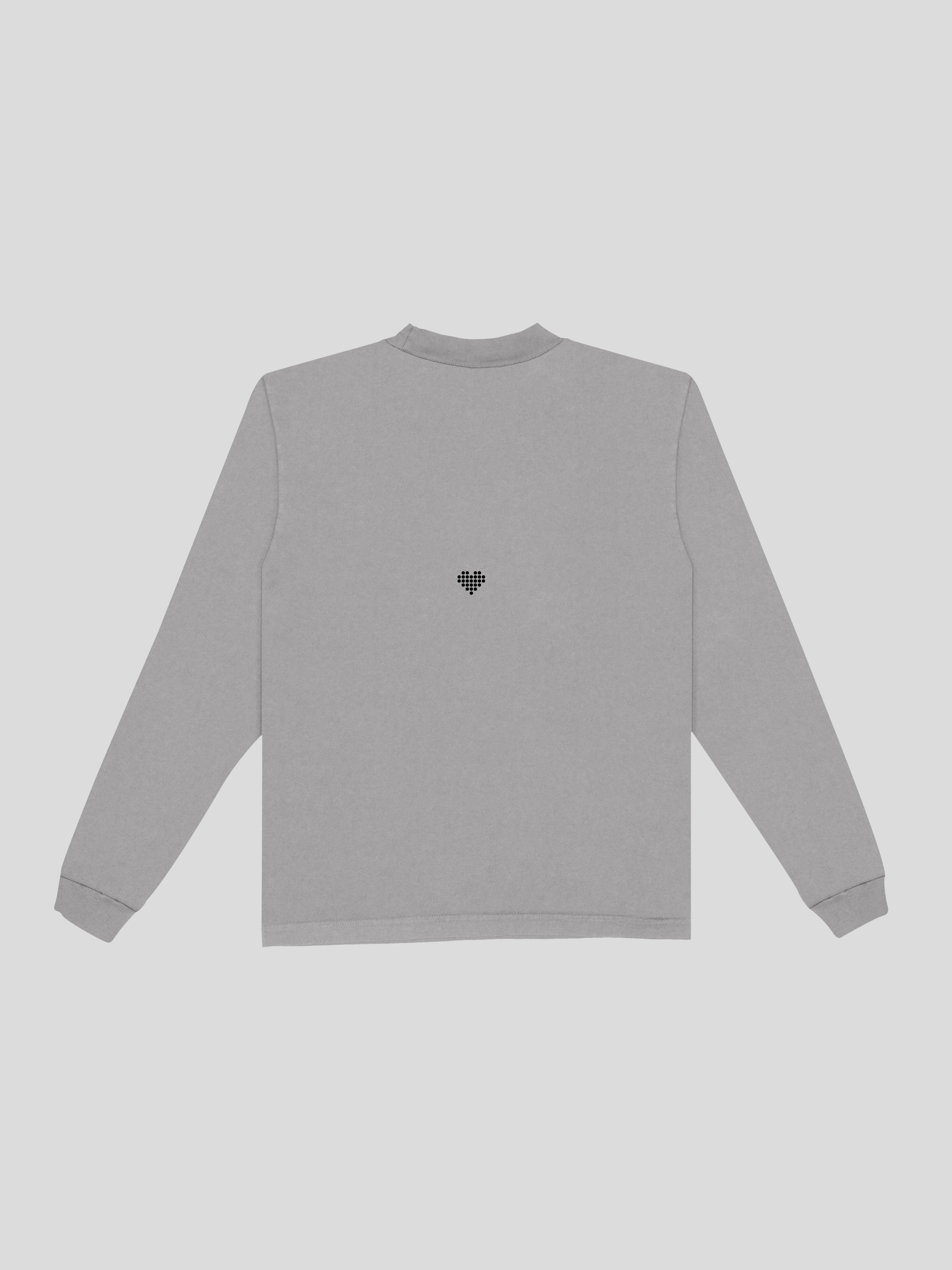 Dunya Script Long Sleeve – Fawn (Back) — muslim street wear, msw (islamic, modest, unisex, y2k)