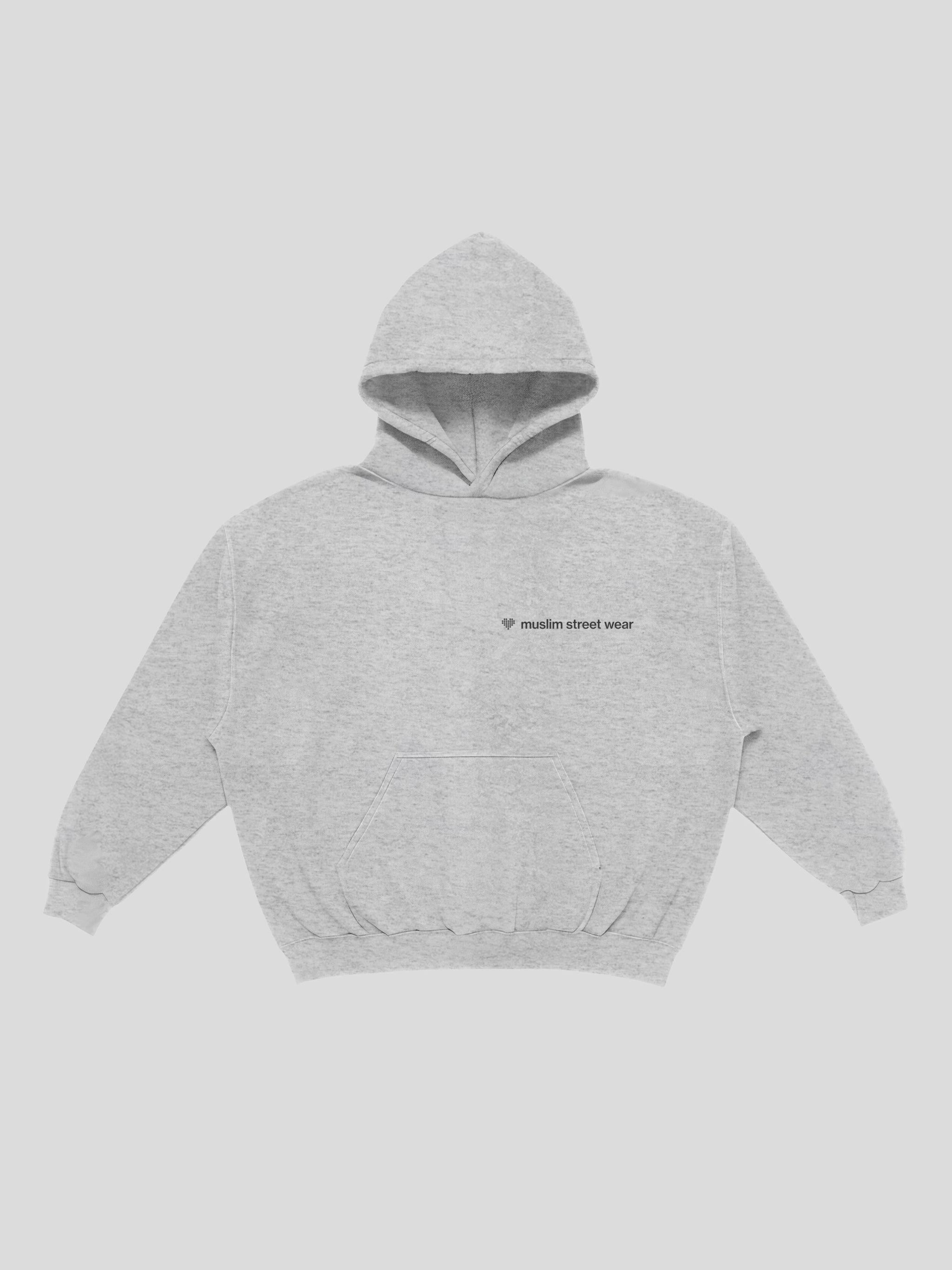 msw Uniform Boxy Hoodie – Heather — muslim street wear, msw (islamic, modest, unisex, y2k)