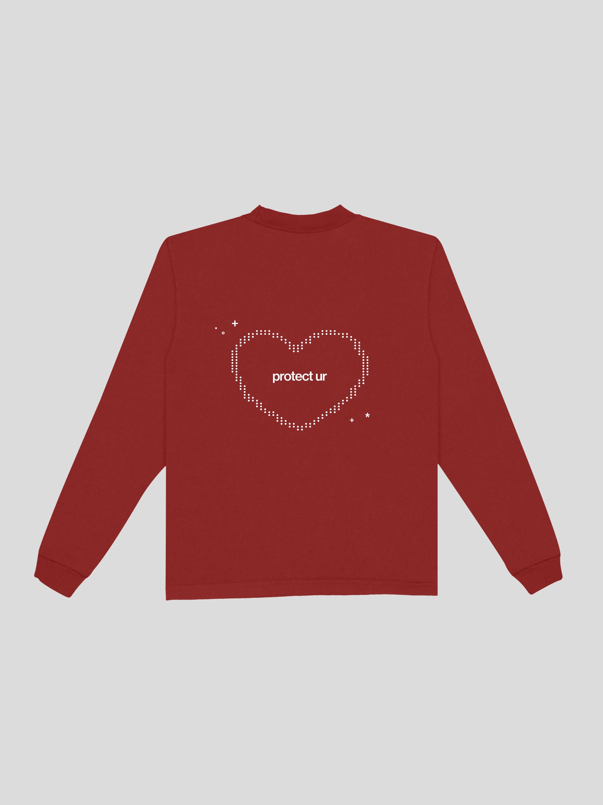 protect your heart long sleeve  – Poppy  — muslim street wear, msw (islamic, modest, unisex, y2k)