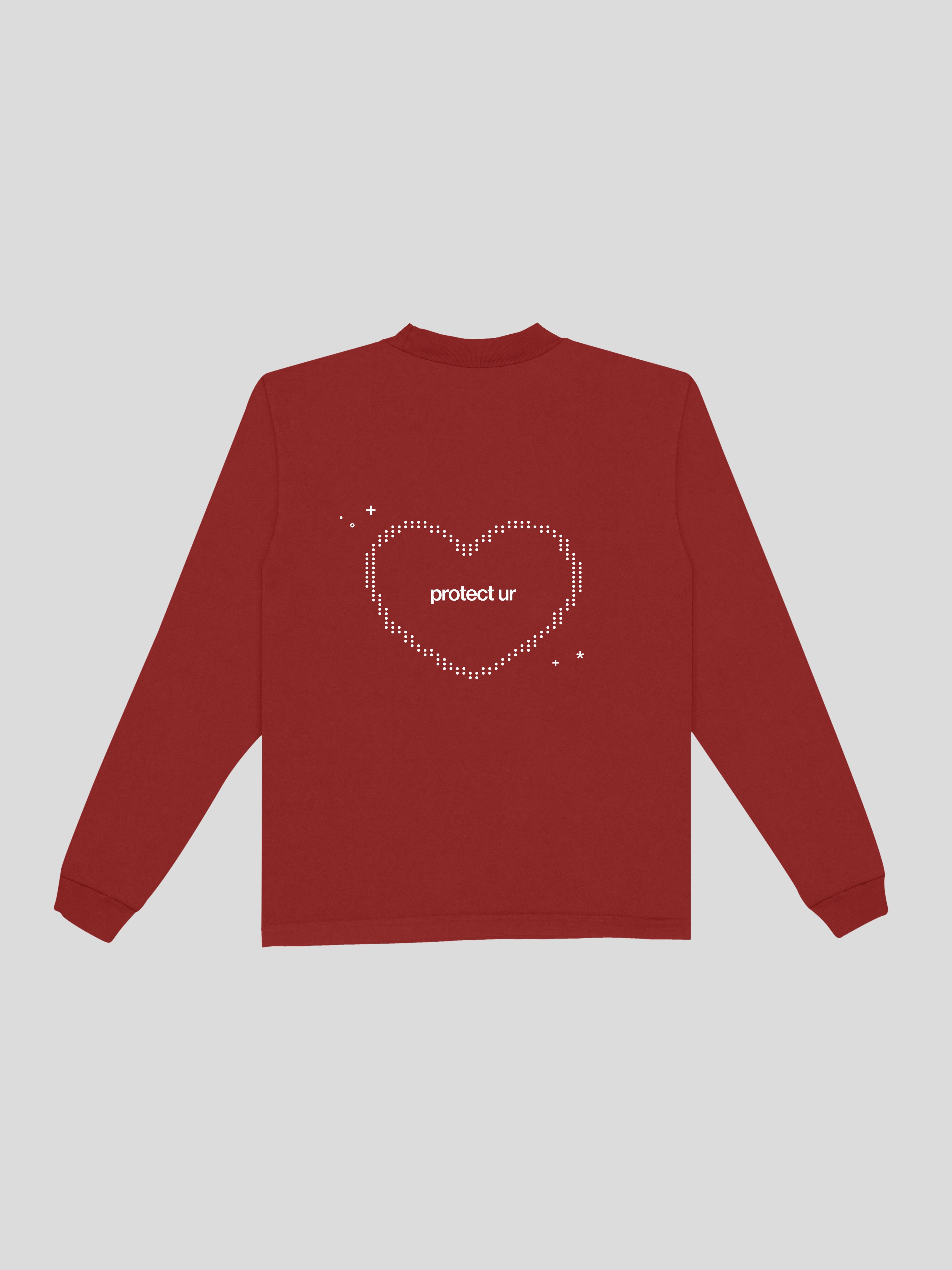 protect your heart long sleeve  – Poppy  — muslim street wear, msw (islamic, modest, unisex, y2k)