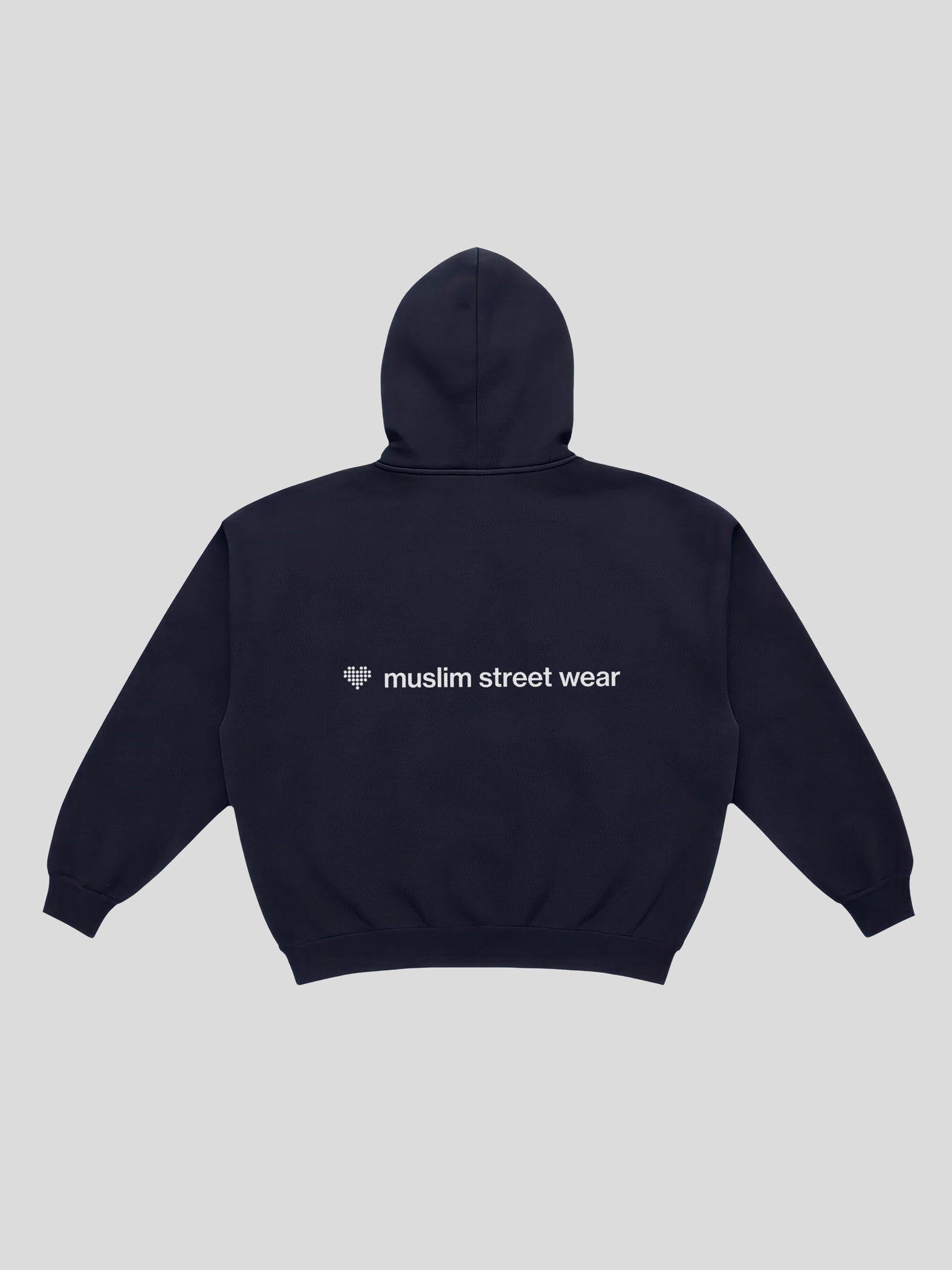 msw Uniform Boxy Hoodie – Navy — muslim street wear, msw (islamic, modest, unisex, y2k)