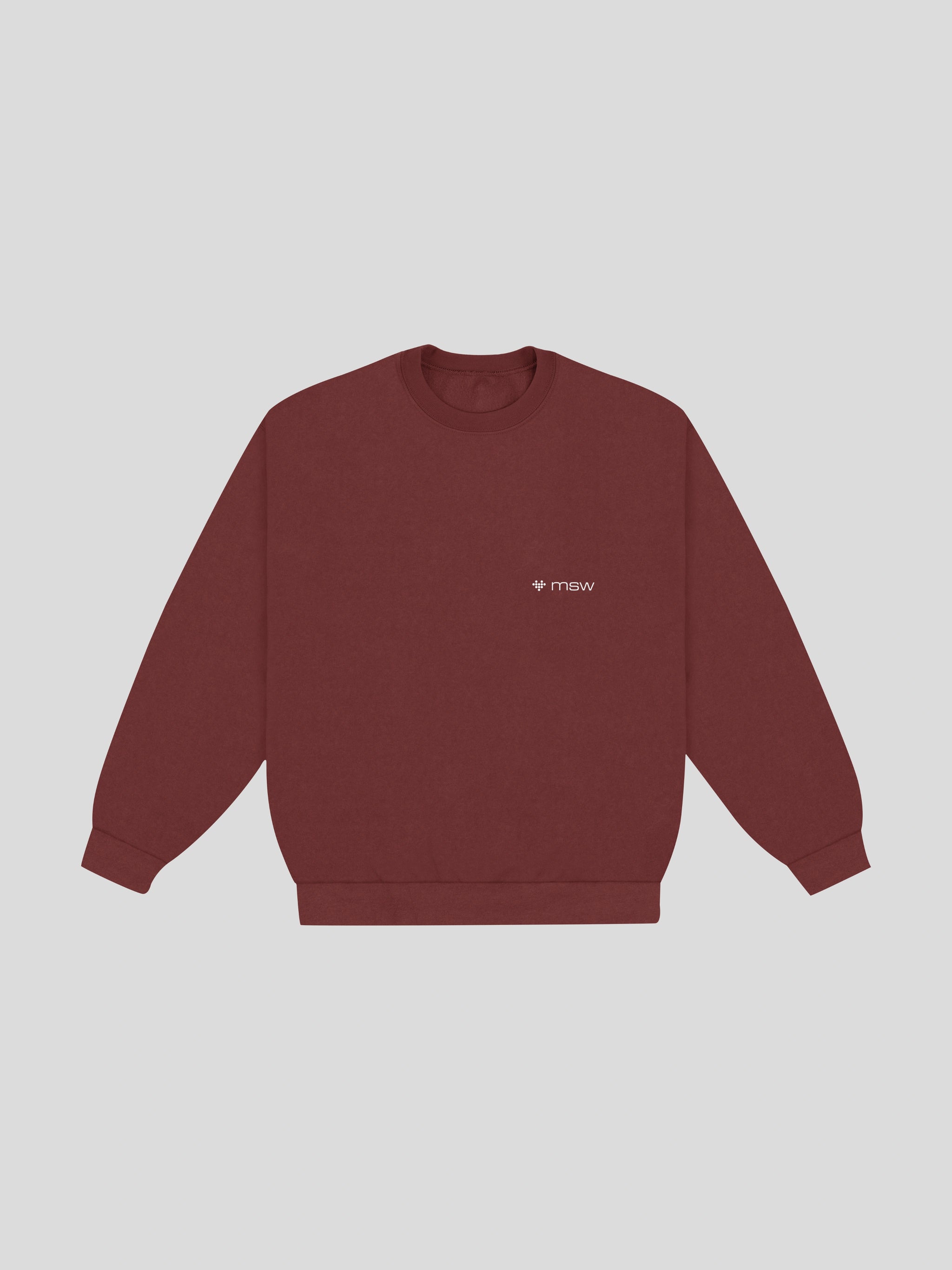 msw Soul Reviving Devotion College Boxy Crewneck – Raddish — muslim street wear, msw (islamic, modest, unisex, y2k)