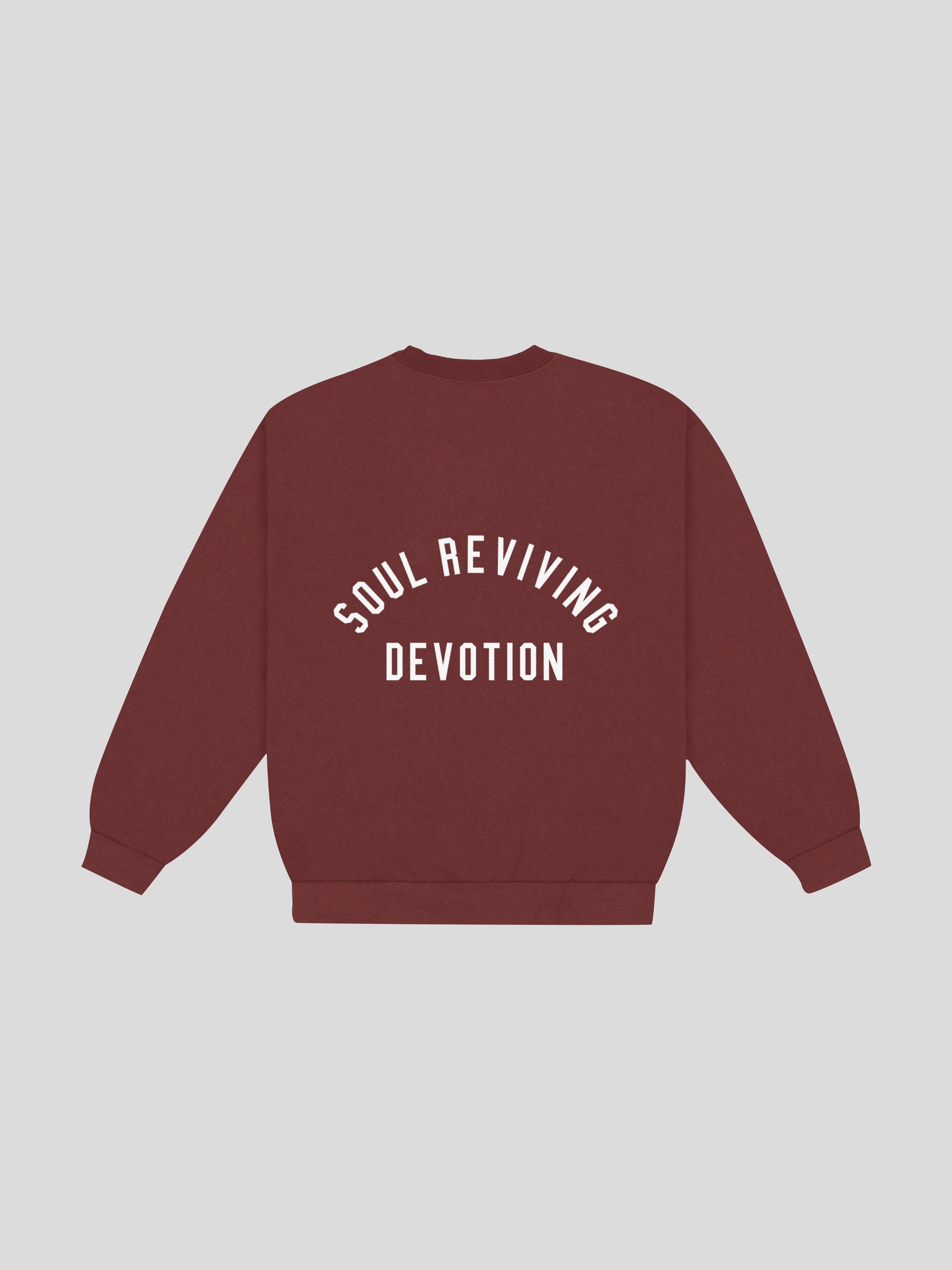 msw Soul Reviving Devotion College Boxy Crewneck – Raddish — muslim street wear, msw (islamic, modest, unisex, y2k)