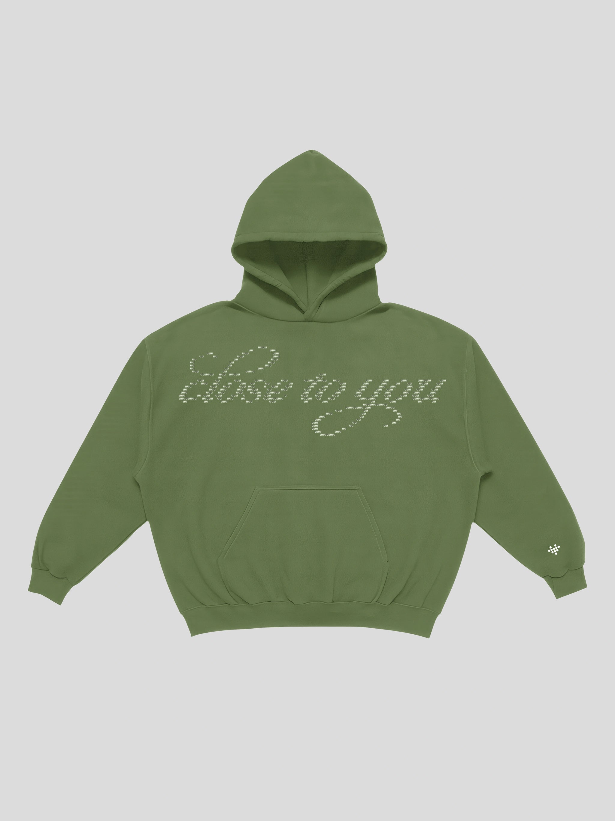 msw close to you boxy hoodie – Olive — muslim street wear, msw (islamic, modest, unisex, y2k)