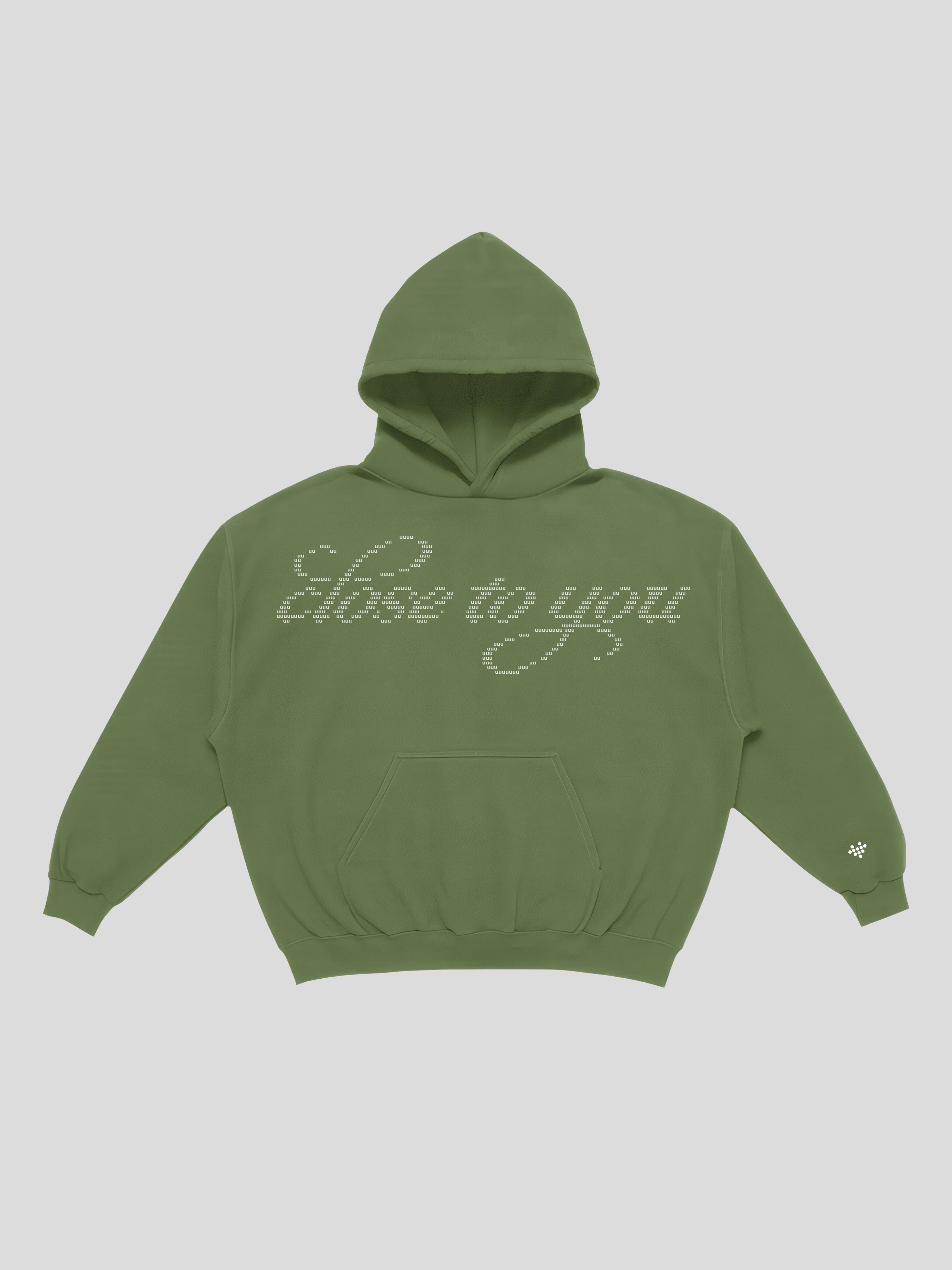 msw close to you boxy hoodie – Olive — muslim street wear, msw (islamic, modest, unisex, y2k)