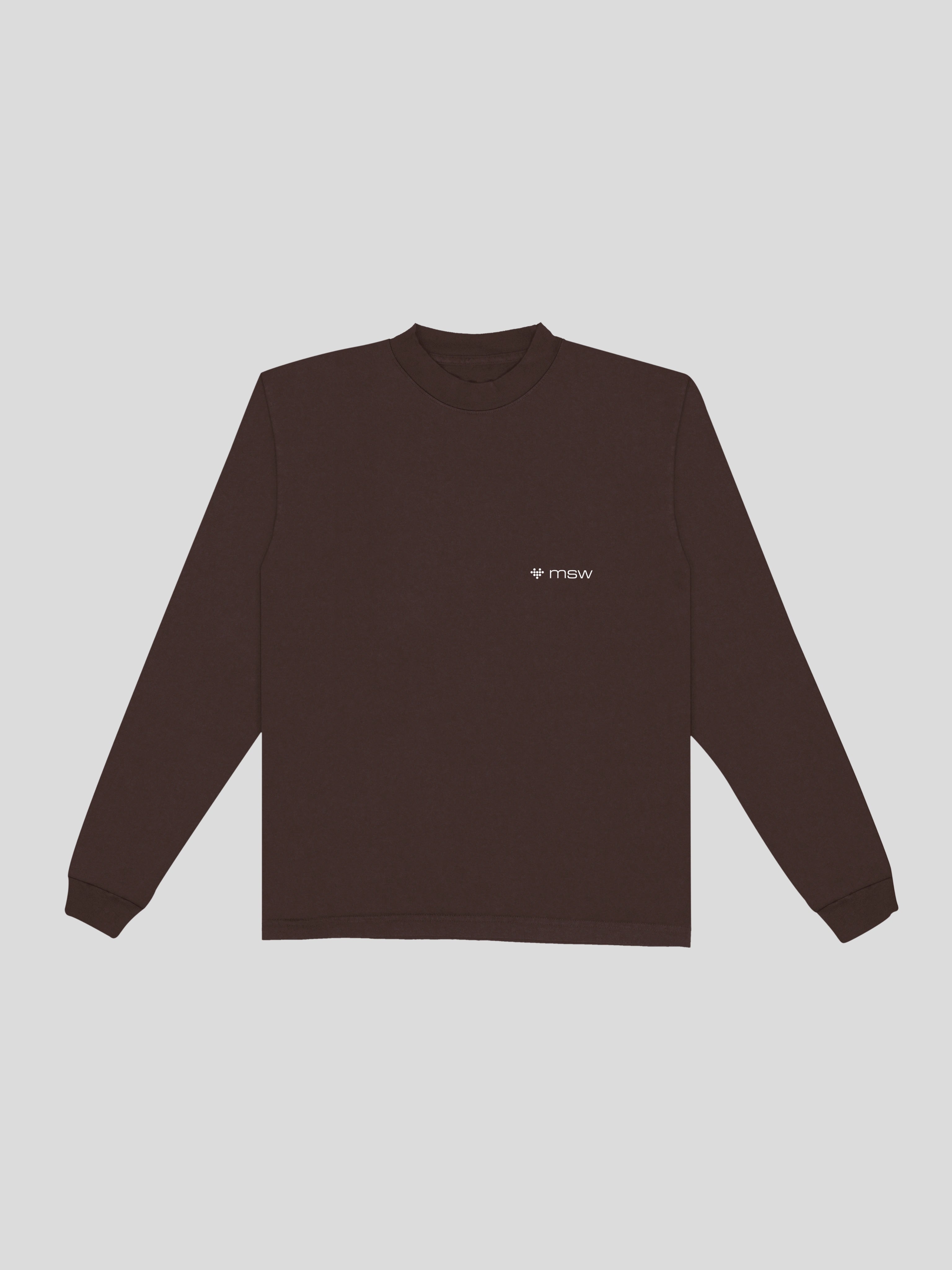 Fasting Ramadan Long Sleeve Tee – Espresso — muslim street wear, msw (islamic, modest, unisex, y2k)