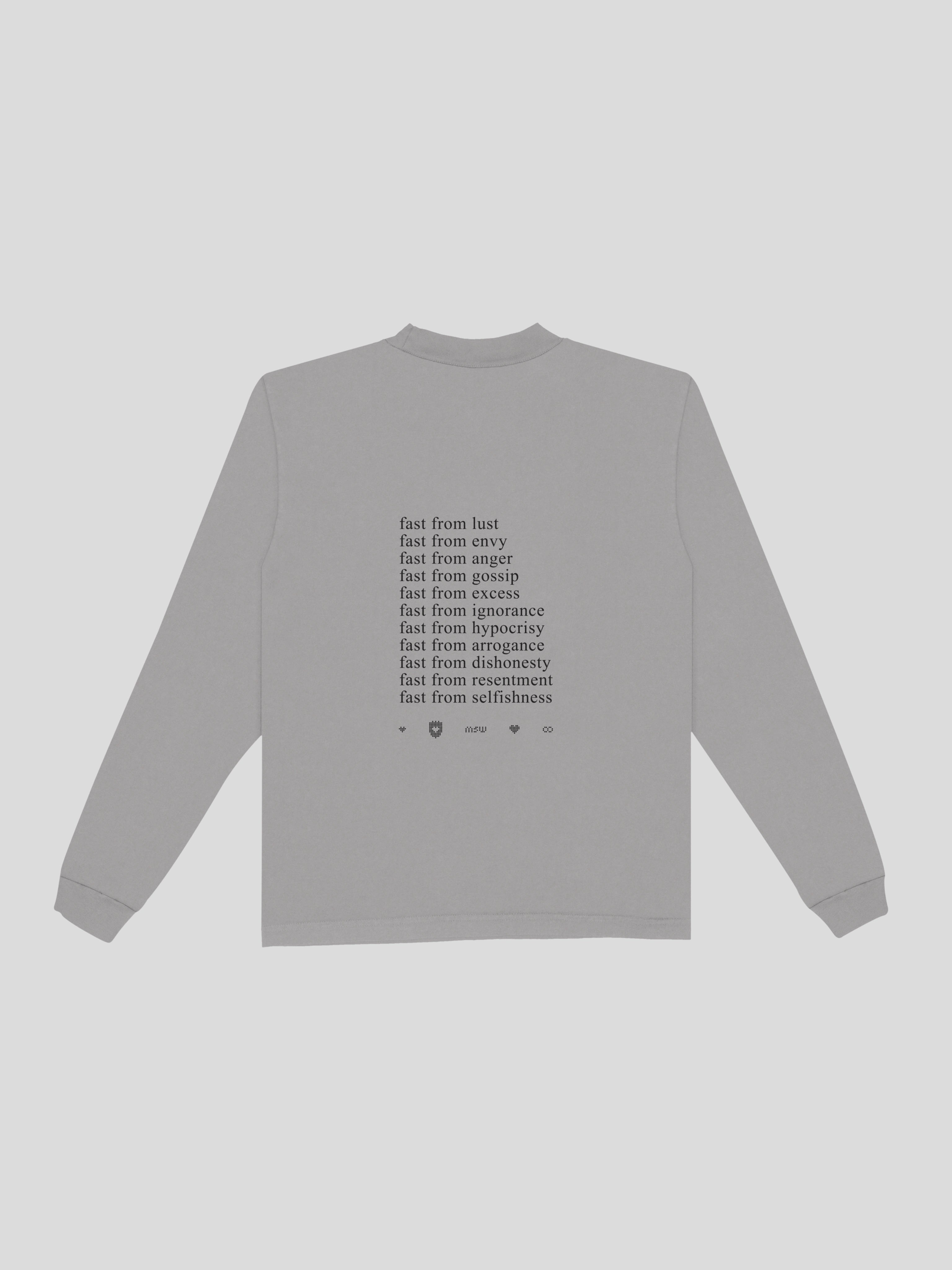 Fasting Ramadan Long Sleeve Tee – Fawn — muslim street wear, msw (islamic, modest, unisex, y2k)