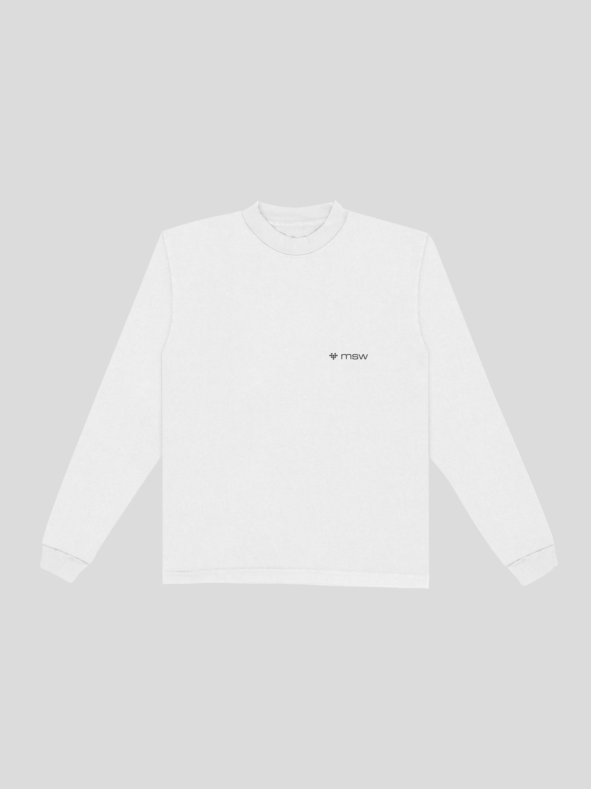 Fasting Ramadan Long Sleeve Tee – White — muslim street wear, msw (islamic, modest, unisex, y2k)