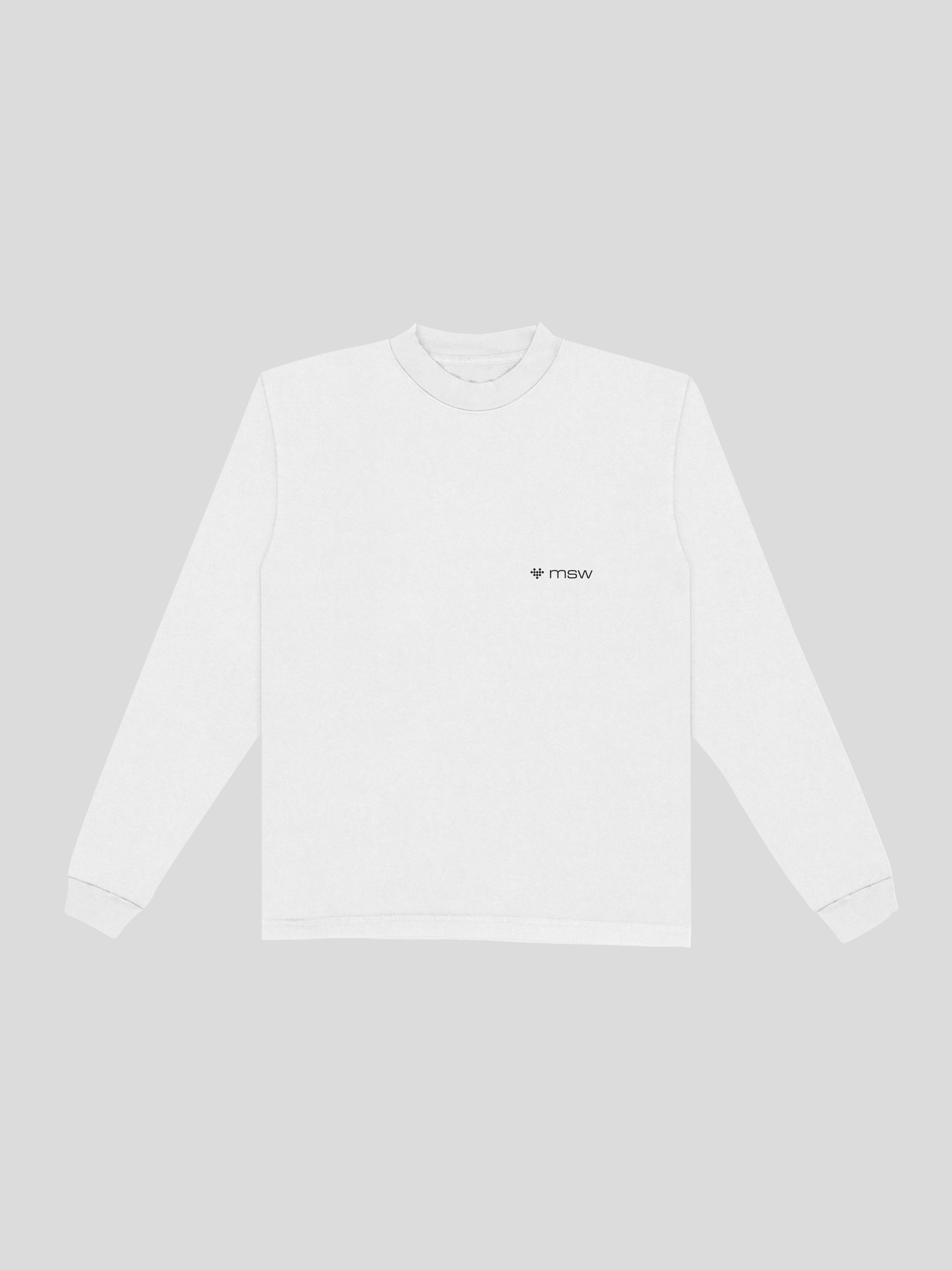 Fasting Ramadan Long Sleeve Tee – White — muslim street wear, msw (islamic, modest, unisex, y2k)