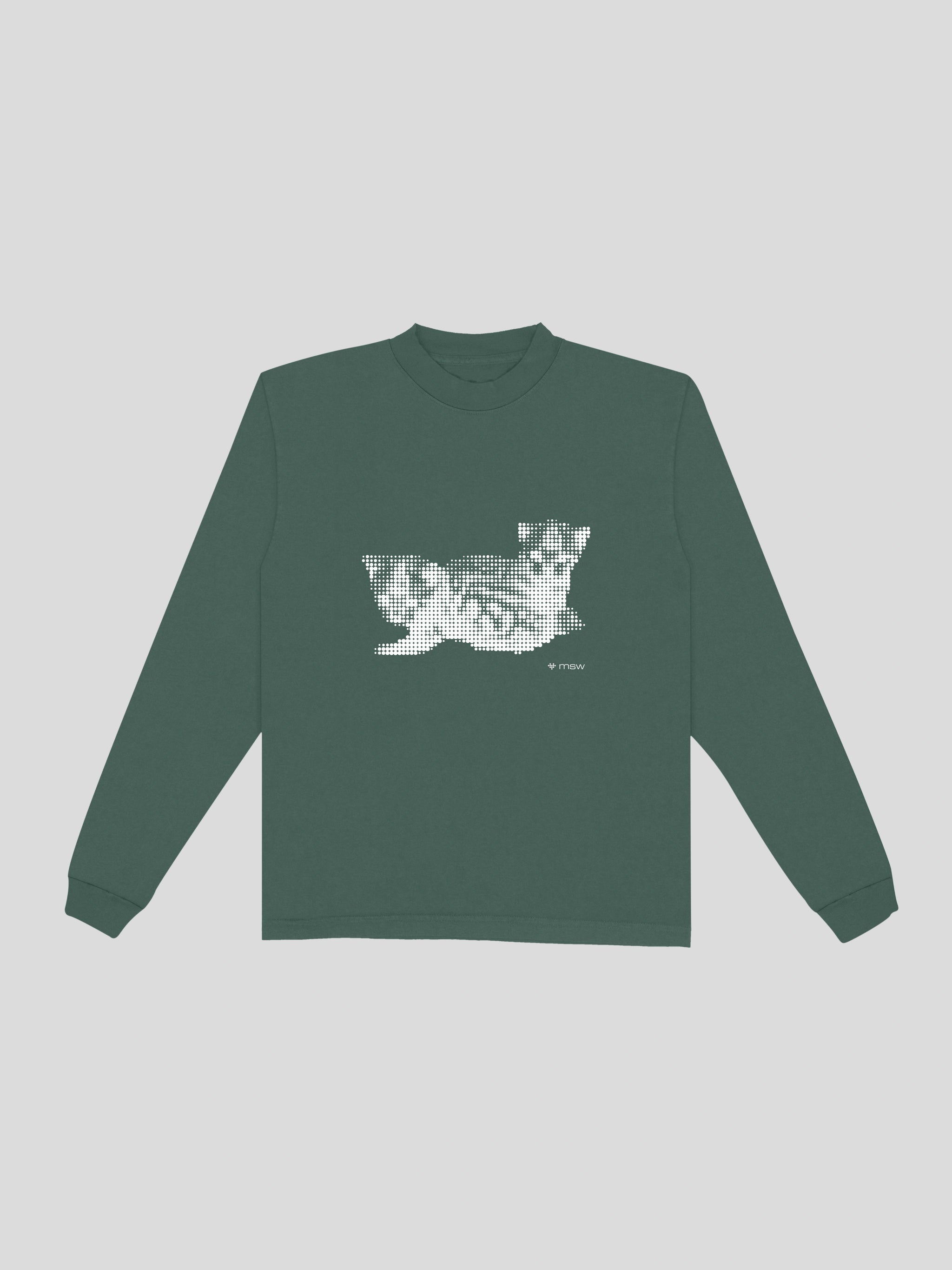 Kittens Viridian Long Sleeve — muslim street wear, msw (islamic, modest, unisex, y2k)