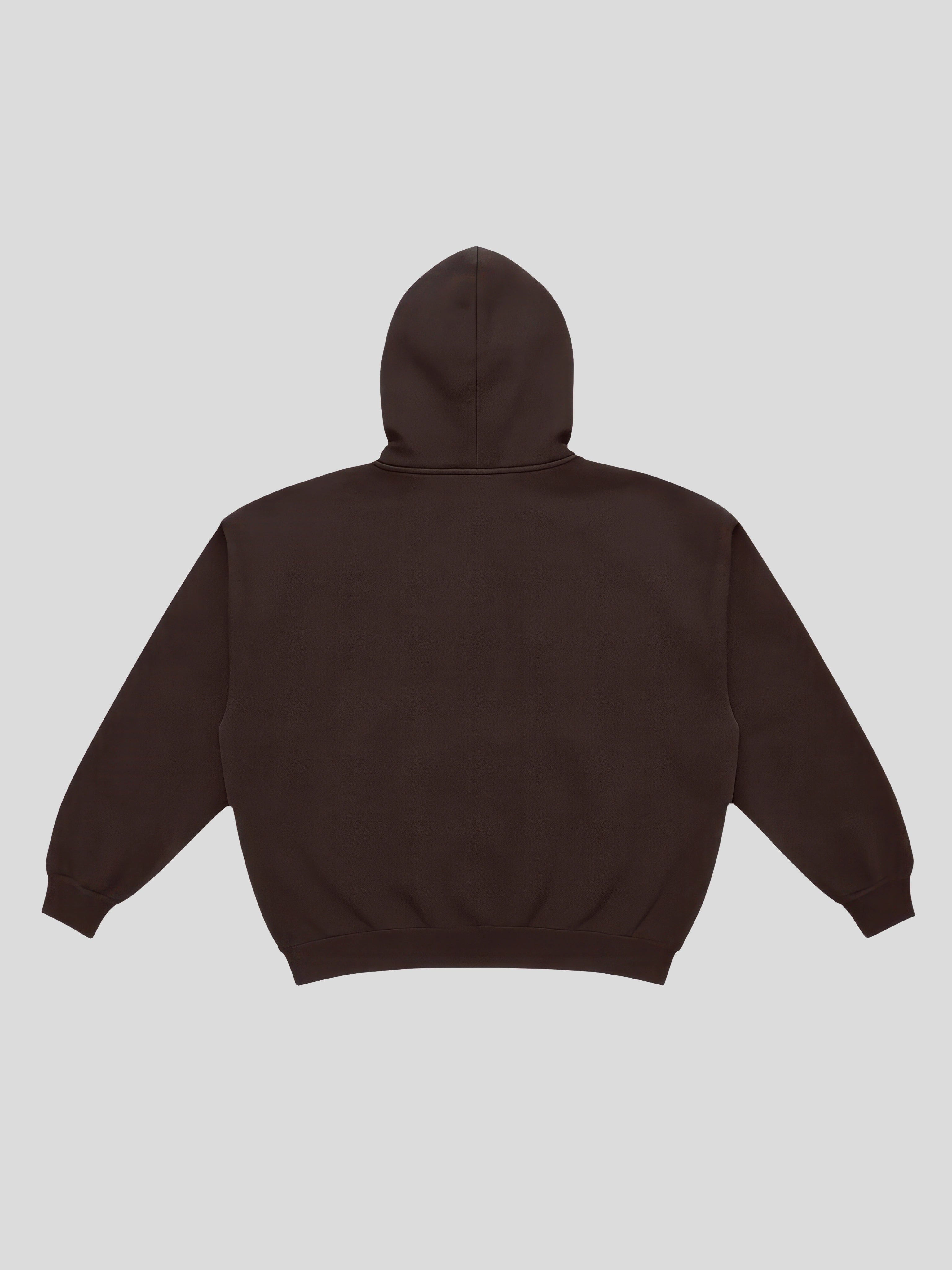 msw Dunya Boxy Hoodie – Espresso — muslim street wear, msw (islamic, modest, unisex, y2k)