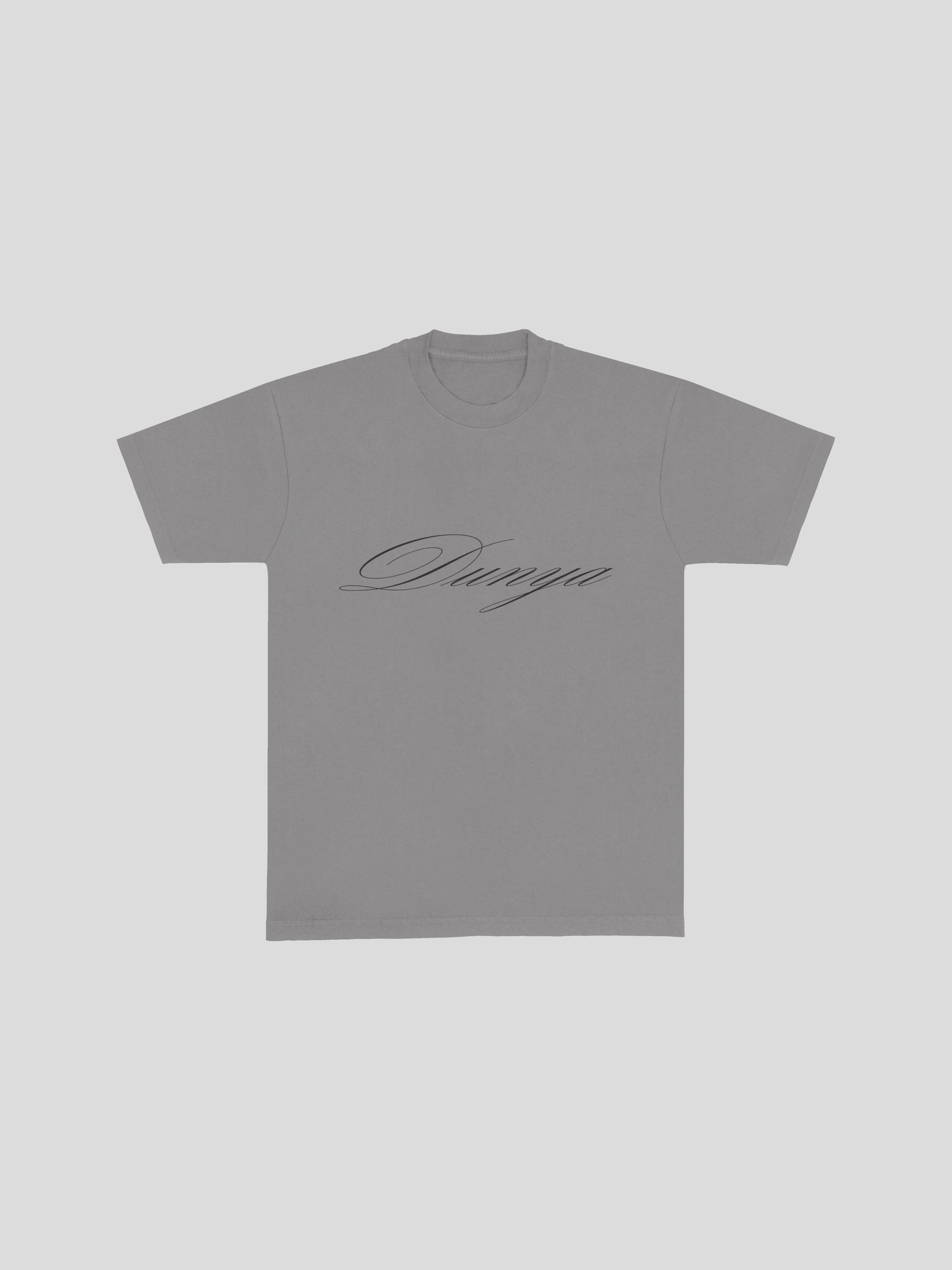 Dunya Script T-Shirt – Stone — muslim street wear, msw (islamic, modest, unisex, y2k)