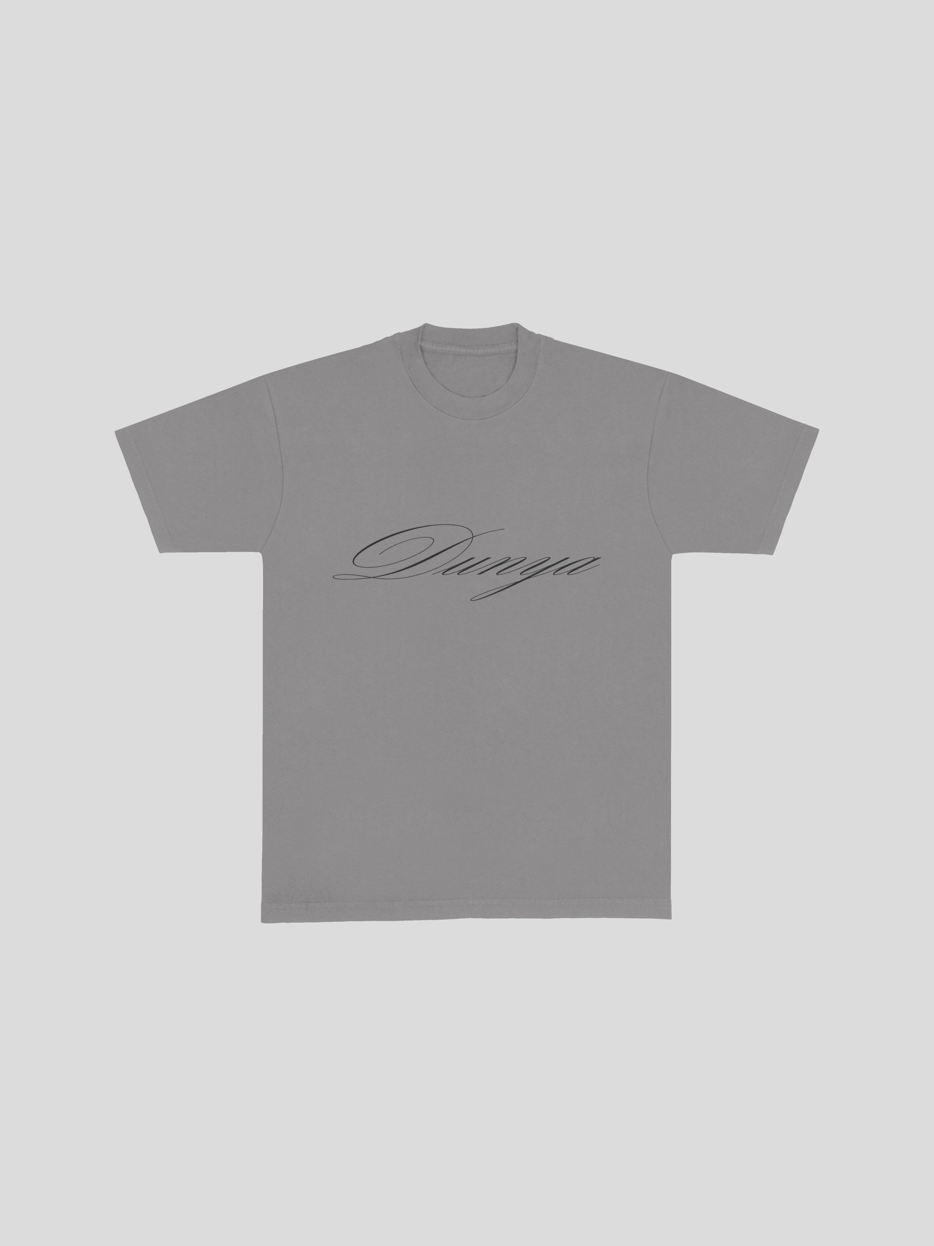 Dunya Script T-Shirt – Stone — muslim street wear, msw (islamic, modest, unisex, y2k)