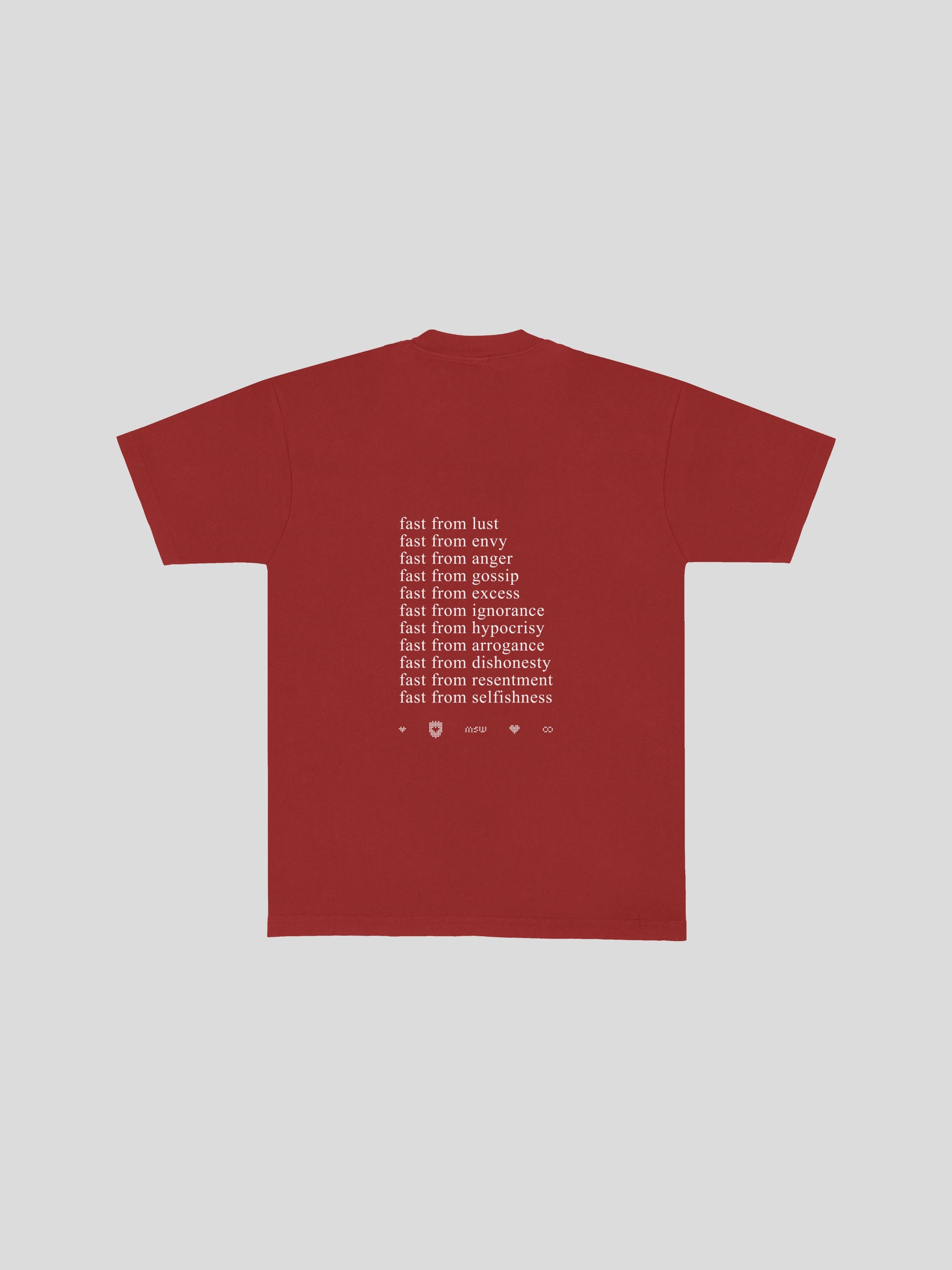 Fasting Ramadan T-Shirt  – Poppy — muslim street wear, msw (islamic, modest, unisex, y2k)