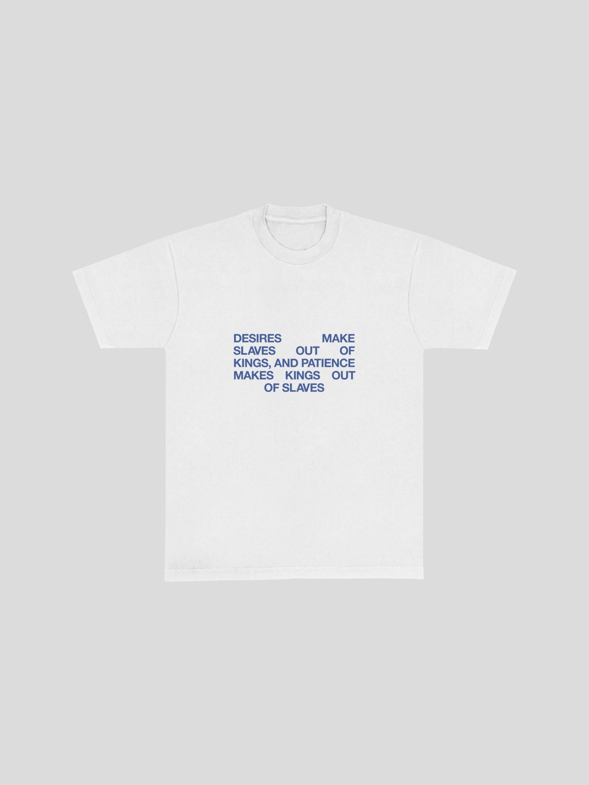 Al-Ghazali Desires Quote t-shirt – White — muslim street wear, msw (islamic, modest, unisex, y2k)
